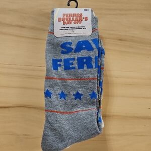TM & Paramount Pictures Ferris Bueller Crew Socks 2 Pair NWT
